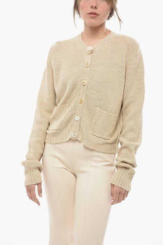 MM1 Crew Neck Hemp Cardigan with Patch Pockets