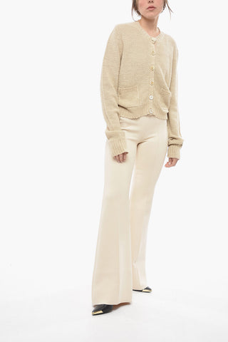 MM1 Crew Neck Hemp Cardigan with Patch Pockets