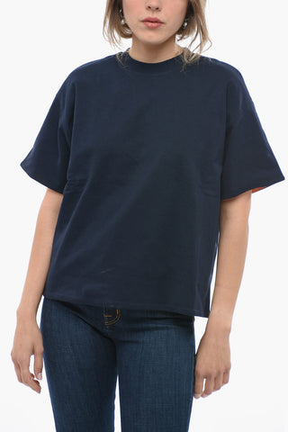T-Shirt Girocollo in Doppio Tessuto