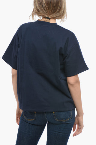 T-Shirt Girocollo in Doppio Tessuto