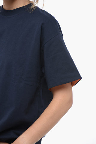 T-Shirt Girocollo in Doppio Tessuto