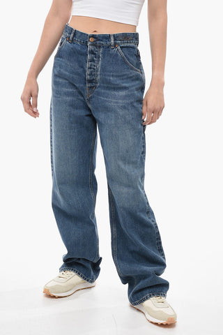 5 Pocket Straight Fit Dark Washed Denims 22cm