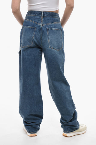 5 Pocket Straight Fit Dark Washed Denims 22cm