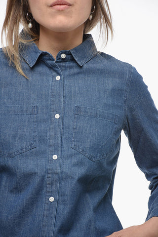 Denim BARMOUTH Shirt With Double Breast Pockets