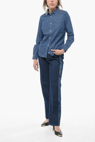 Denim BARMOUTH Shirt With Double Breast Pockets