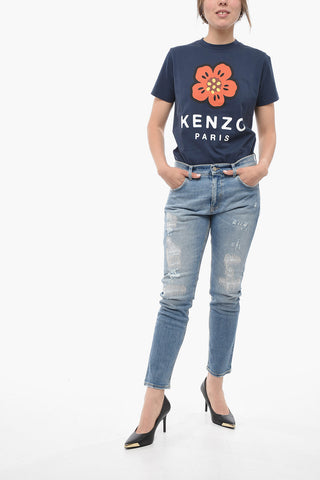 Visible Stiching Distressed  MORICH Jeans 15cm