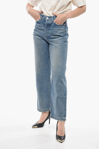 Wide Lege Stonewashed Jeans 22cm