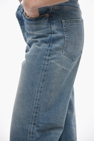 Wide Lege Stonewashed Jeans 22cm