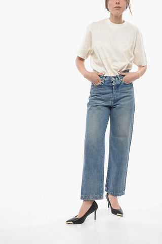 Wide Lege Stonewashed Jeans 22cm