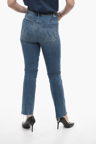 Stretch Denim HUSTLER Jeans with Frayed Hem 20cm