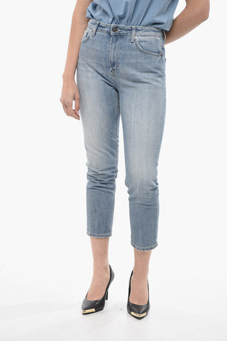 Straight Leg CINDY Jeans with Visible Stitching 16cm