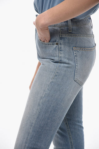 Straight Leg CINDY Jeans with Visible Stitching 16cm