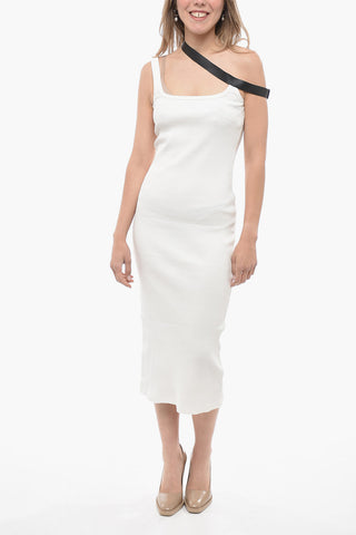Ribbed Bodycon Dress with Contrasting Detail