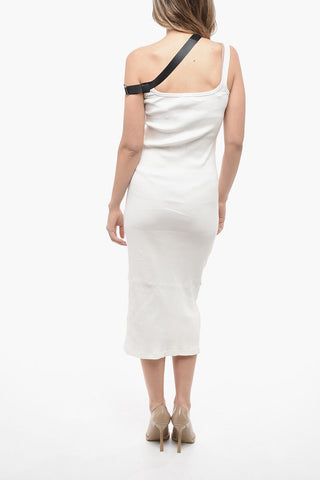 Ribbed Bodycon Dress with Contrasting Detail