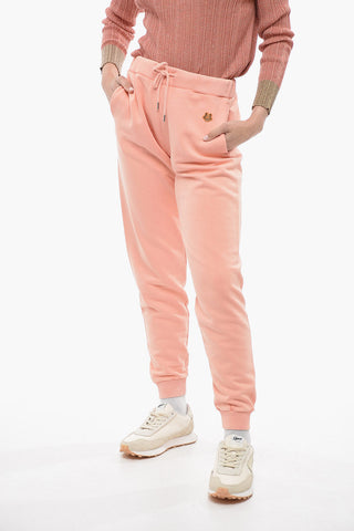 Brushed Cotton TIGER CREST Sweatpants with Cuffs