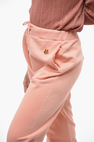 Brushed Cotton TIGER CREST Sweatpants with Cuffs