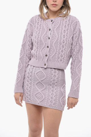 Cable Knit Cardigan with matched Top
