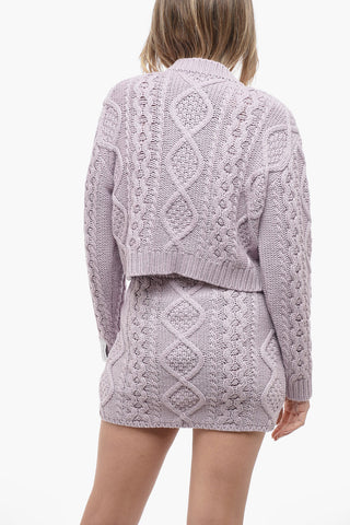 Cable Knit Cardigan with matched Top