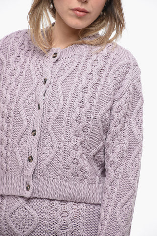Cable Knit Cardigan with matched Top