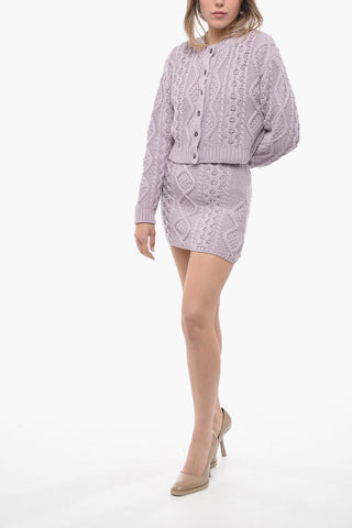 Cable Knit Cardigan with matched Top