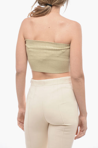Ribbed Cashmere Blend Tube Top