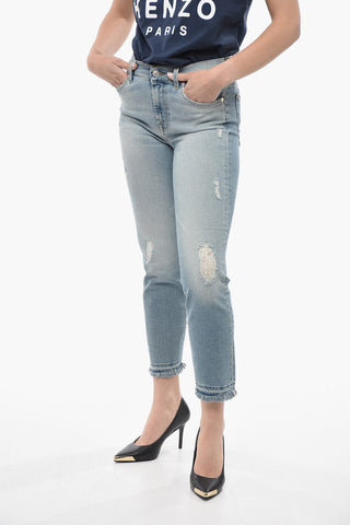 LUXE VINTAGE Frayed Hem Distressed Jeans 16,5cm