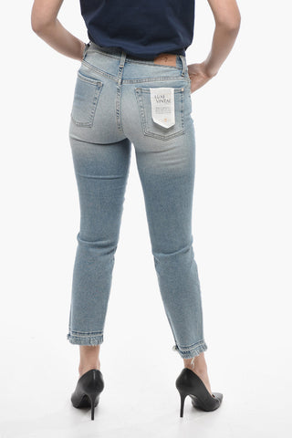 LUXE VINTAGE Frayed Hem Distressed Jeans 16,5cm