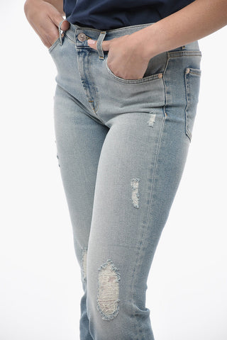 LUXE VINTAGE Frayed Hem Distressed Jeans 16,5cm