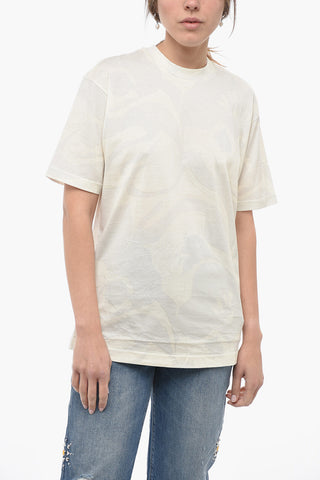 T-shirt Girocollo a Fantasia