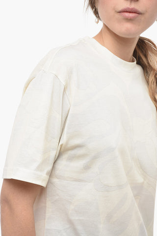 T-shirt Girocollo a Fantasia