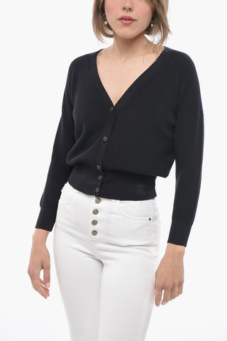 V-Neck Cotton Cardigan