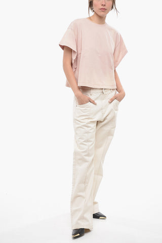 Oversized Fit Vintage Effect Crew-neck T-Shirt