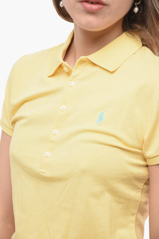 Polo Slim Fit in Cotone Piquet con Logo Ricamato