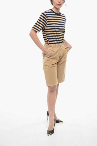 Shorts UNISEX in Velour a Coste a 3 Tasche