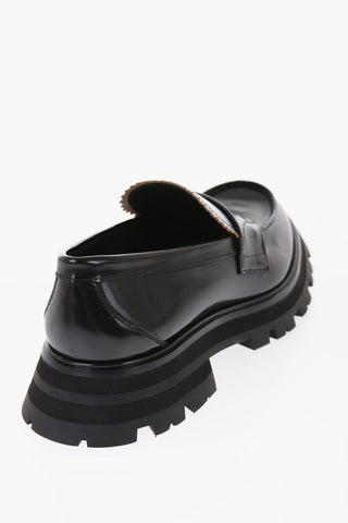 Leather Loafers With Tank Sole
