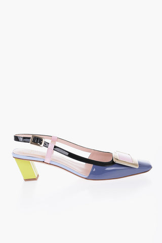 Squared Patente Leather BELLE Sandalas