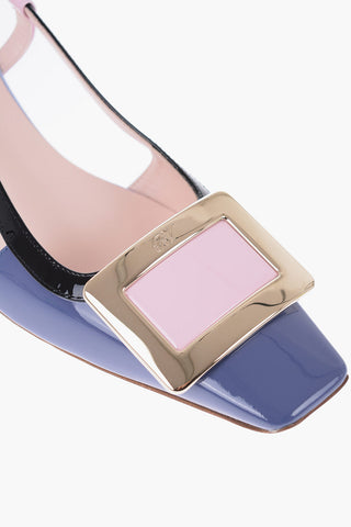 Squared Patente Leather BELLE Sandalas