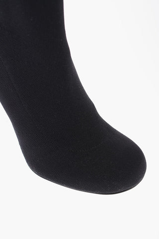 Sock Boots With Clear Wedge 11 cm