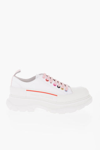 Sneakers Low-Top In Tessuto Con Occhielli Multicolor
