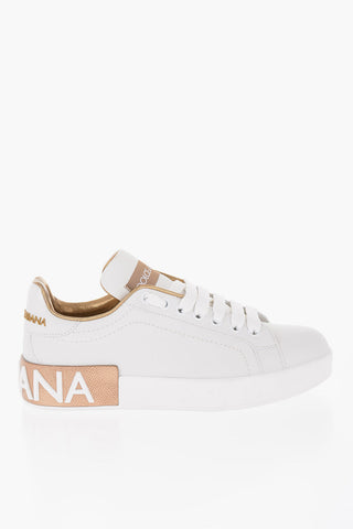 Leather Low-Top PORTOFINO Contrasting Logo Sneakers