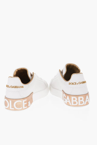 Leather Low-Top PORTOFINO Contrasting Logo Sneakers