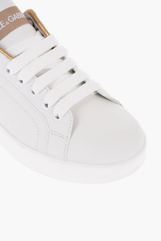 Leather Low-Top PORTOFINO Contrasting Logo Sneakers