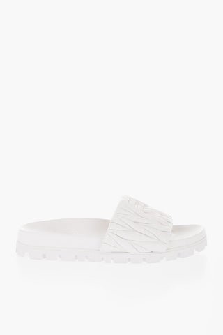 Quilted Leather Slides