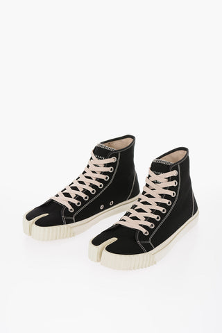 Canvas Tabi High-Top Sneakers