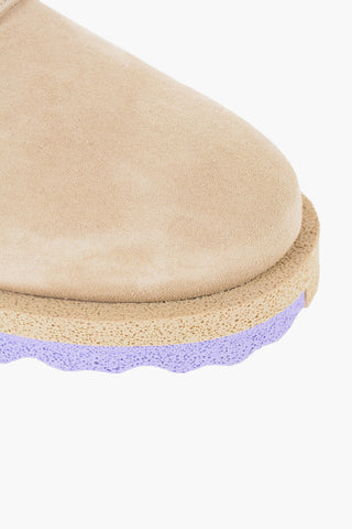 Suede Mules With Buckle Detail
