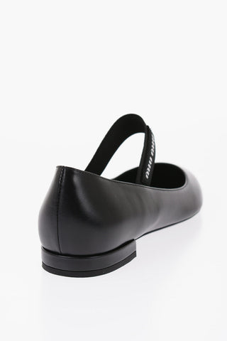 Ballerine A Punta Stretta Con Fascia Logata