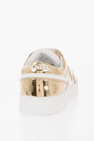Sneakers Low-Top Con Effetto Metallizzato