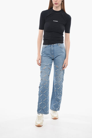 Tech Fabric Top with Printed Logo