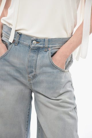 Cuffed Hem Wide Leg ELLA Jeans 33cm