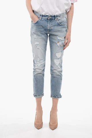 Distressed MILA Carrot Fit Jeans 17cm